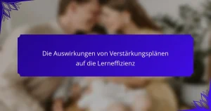 Die Auswirkungen von Verstärkungsplänen auf die Lerneffizienz