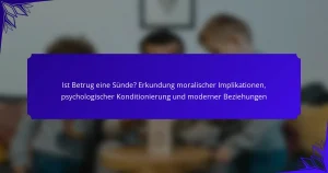 Ist Betrug eine Sünde? Erkundung moralischer Implikationen, psychologischer Konditionierung und moderner Beziehungen