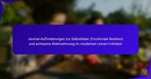 Journal-Aufforderungen zur Selbstliebe: Emotionale Resilienz und achtsame Wahrnehmung im modernen Lernen fördern